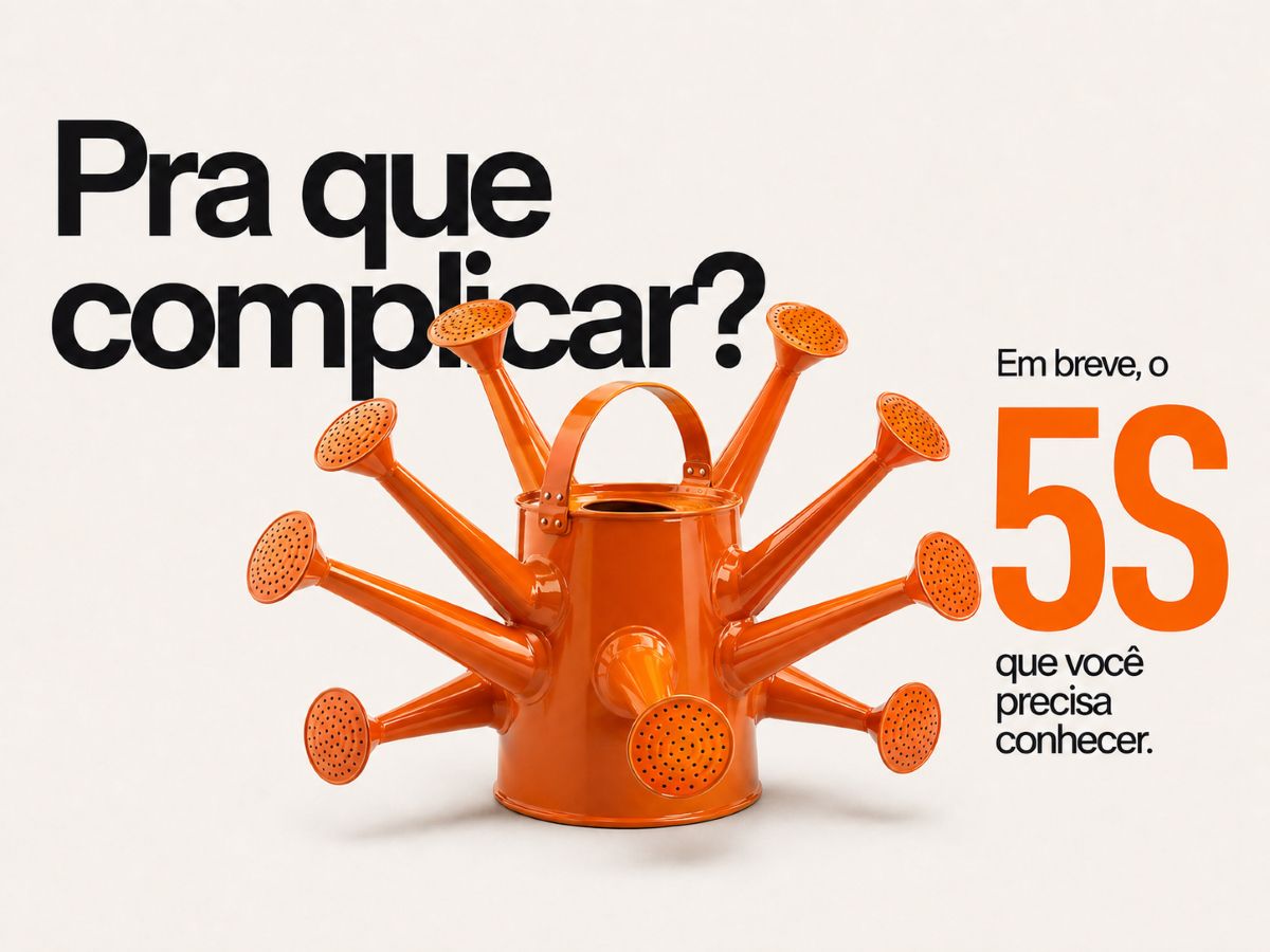 Segunda provocação visual da campanha Pra que complicar?