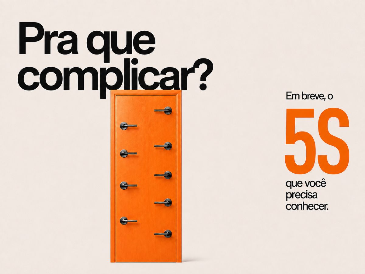 Quarta provocação visual da campanha Pra que complicar?