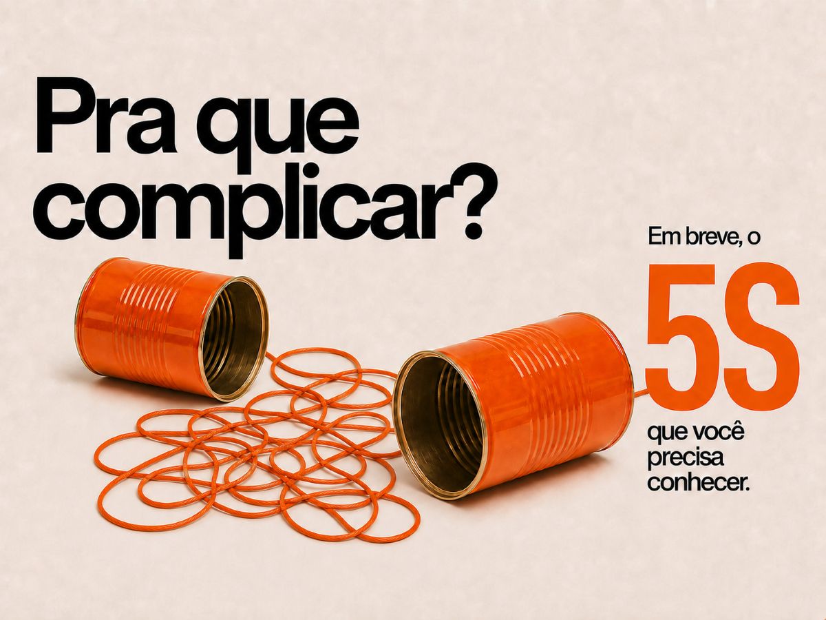 Quinta provocação visual da campanha Pra que complicar?